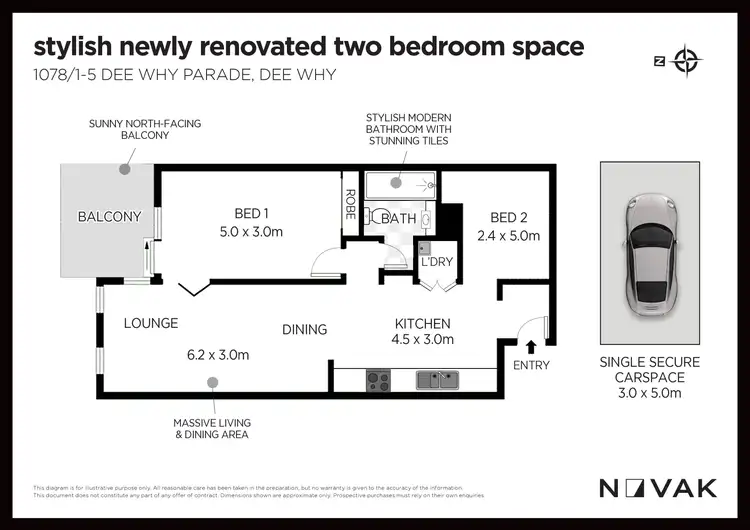 Floorplan of Homely apartment listing, 1078/1-5 Dee Why Parade, Dee Why NSW 2099