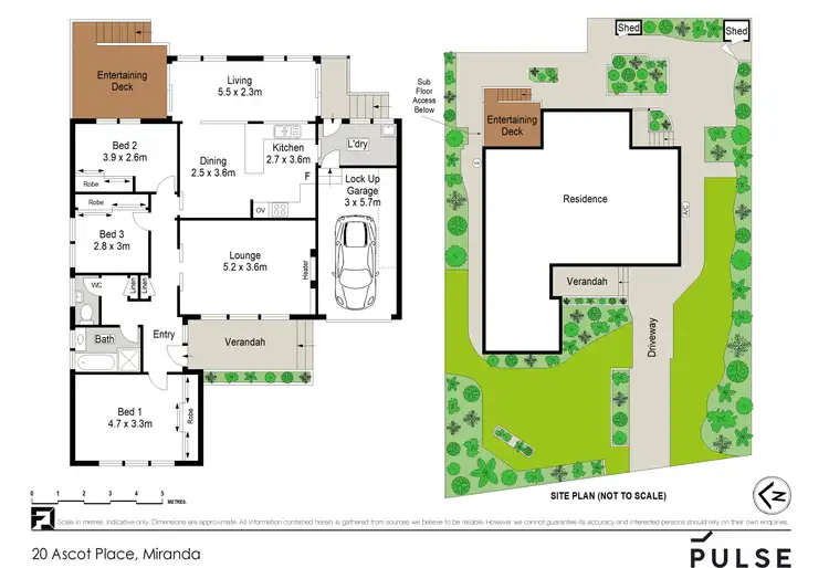 Floorplan of Homely house listing, 20 Ascot Place, Miranda NSW 2228