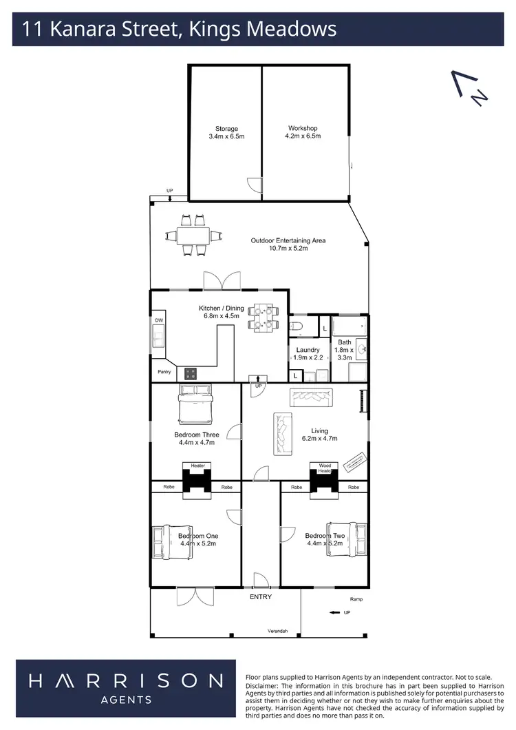 Floorplan of Homely house listing, 11 Kanara Street, Kings Meadows TAS 7249
