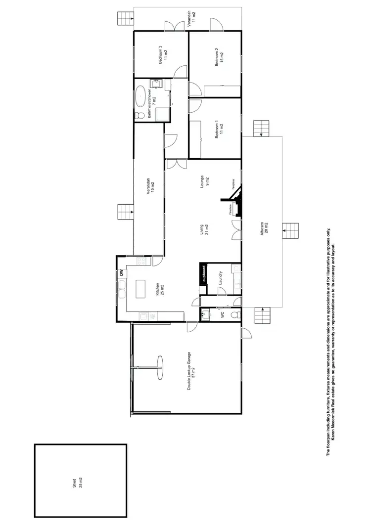 Floorplan of Homely house listing, 5 Olsens Road, Poowong East VIC 3988