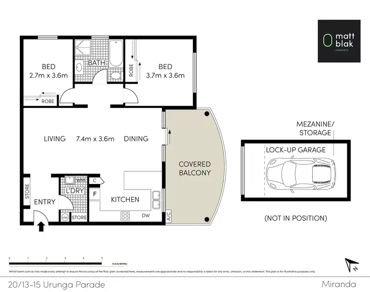 Floorplan of Homely apartment listing, 20/13-15 Urunga Parade, Miranda NSW 2228