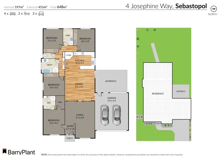 Floorplan of Homely house listing, 4 Josephine Way, Sebastopol VIC 3356