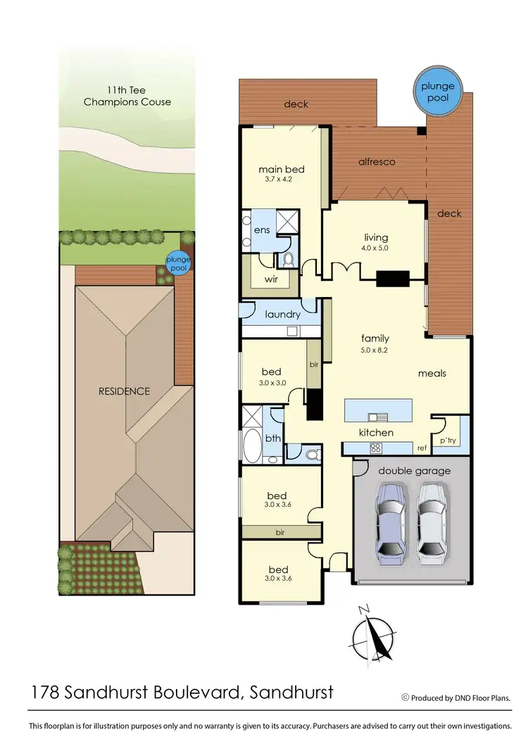 Floorplan of Homely house listing, 178 Sandhurst Boulevard, Sandhurst VIC 3977