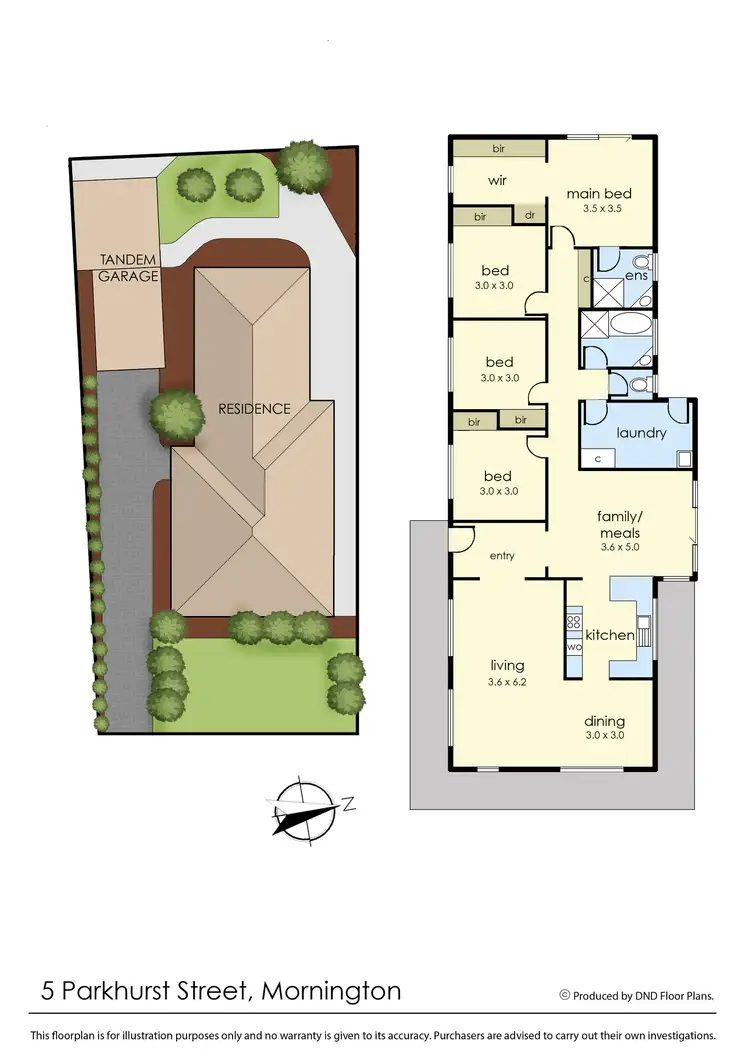 Floorplan of Homely house listing, 5 Parkhurst Street, Mornington VIC 3931