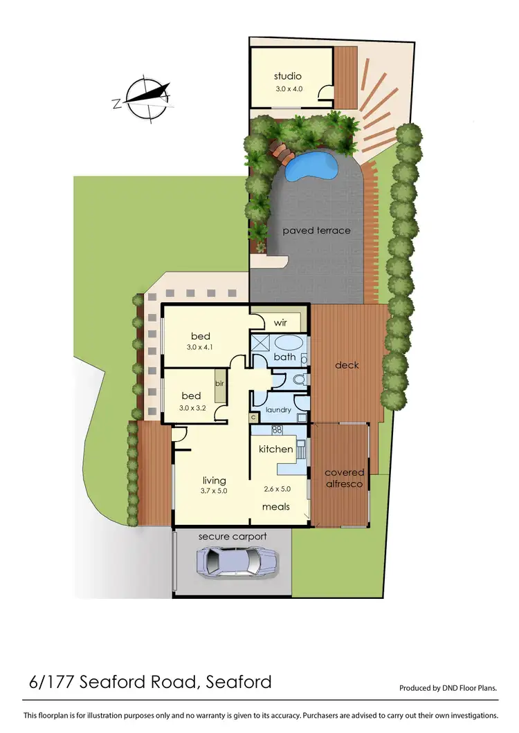 Floorplan of Homely unit listing, 6/177 Seaford Road, Seaford VIC 3198