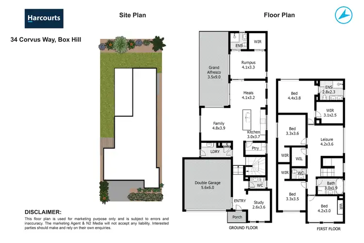 Floorplan of Homely house listing, 34 Corvus Way, Box Hill NSW 2765