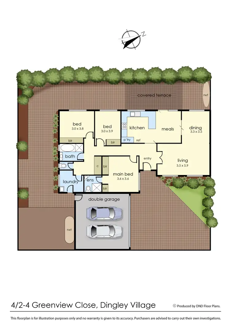 Floorplan of Homely unit listing, 4/2-4 Greenview Close, Dingley Village VIC 3172