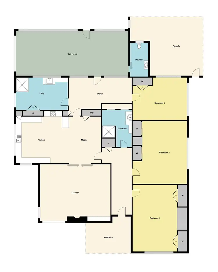Floorplan of Homely house listing, 34 Gearing Street, Maryborough VIC 3465