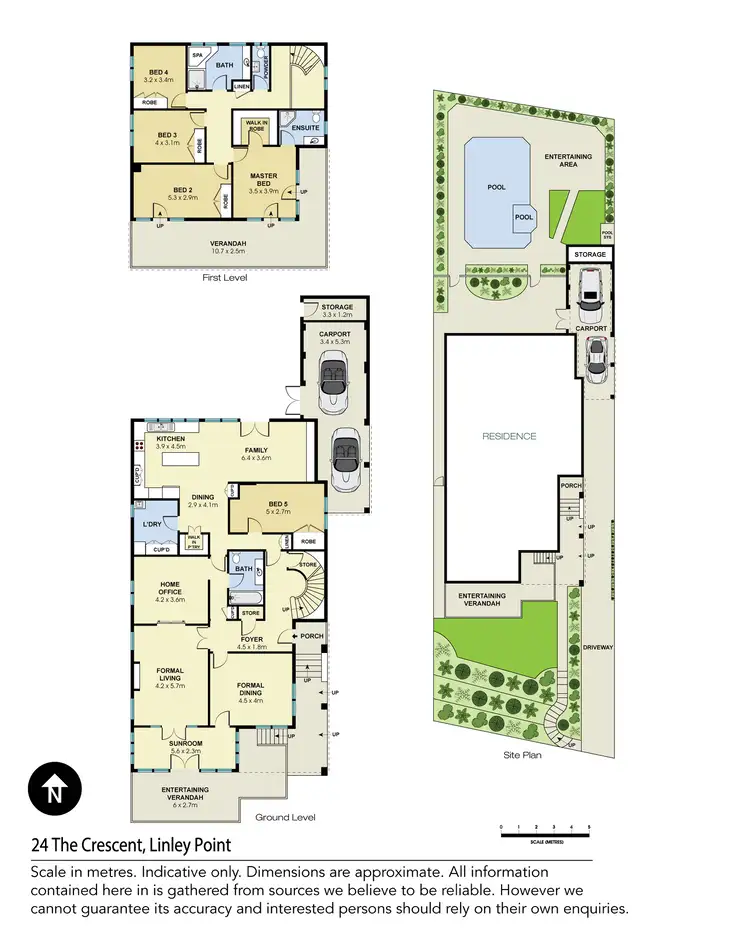Floorplan of Homely house listing, 24 The Crescent, Linley Point NSW 2066