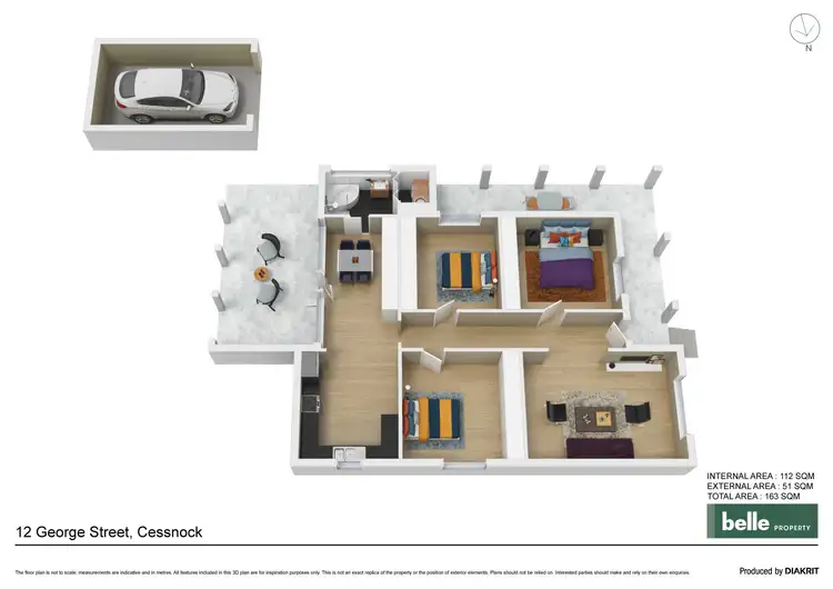 Floorplan of Homely house listing, 12 George Street, Cessnock NSW 2325