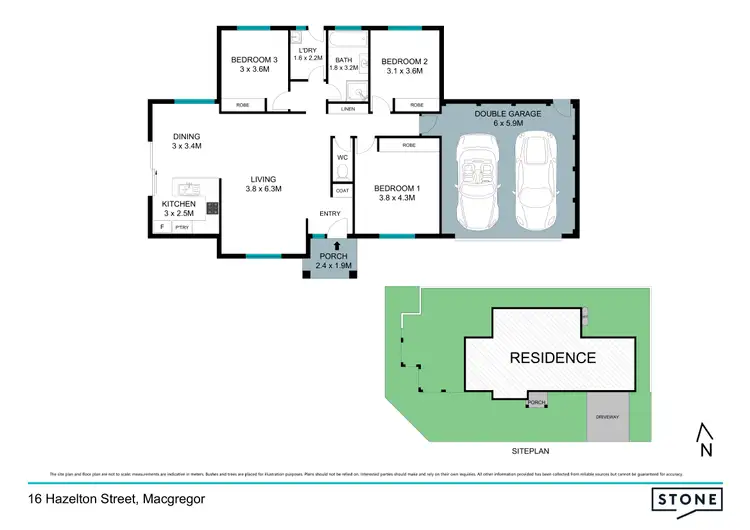 Floorplan of Homely house listing, 16 Hazelton Street, Macgregor ACT 2615