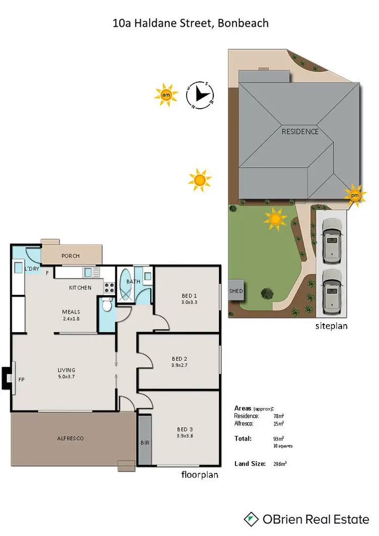 Floorplan of Homely house listing, 10A Haldane Street, Bonbeach VIC 3196