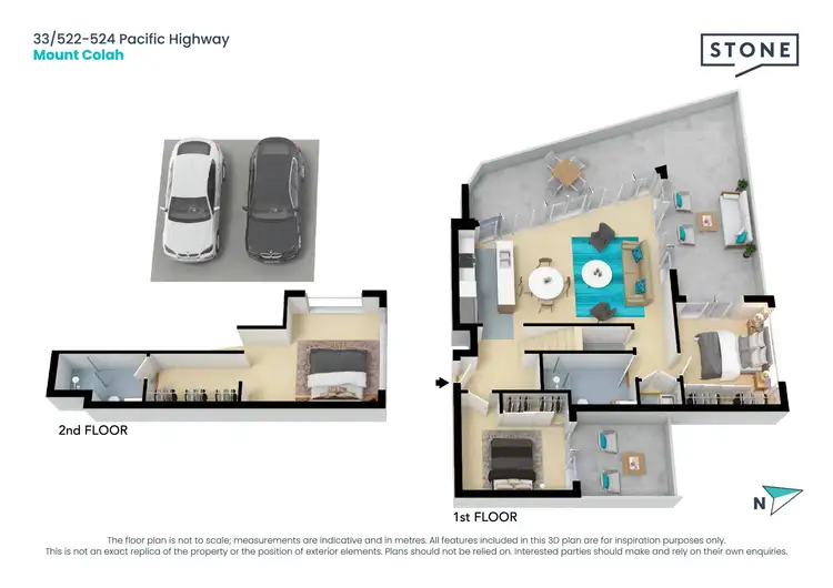 Floorplan of Homely apartment listing, 33/522-524 Pacific Highway, Mount Colah NSW 2079