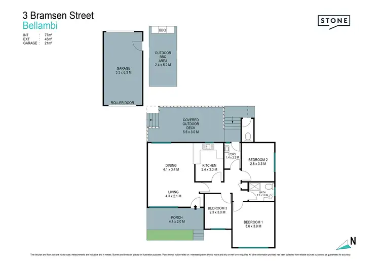Floorplan of Homely house listing, 3 Bramsen Street, Bellambi NSW 2518