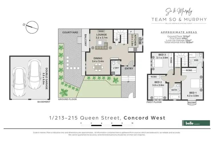 Floorplan of Homely townhouse listing, 1/213-215 Queen Street, Concord West NSW 2138