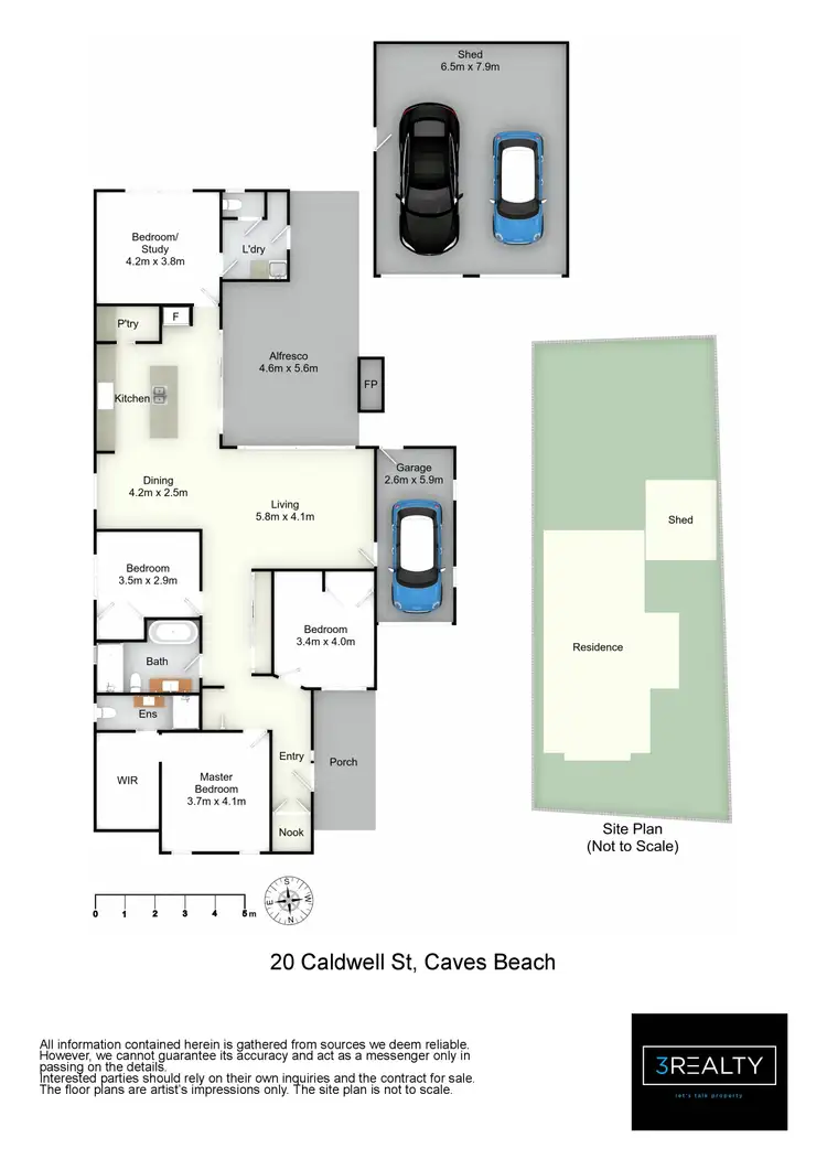Floorplan of Homely house listing, 20 Caldwell Street, Caves Beach NSW 2281