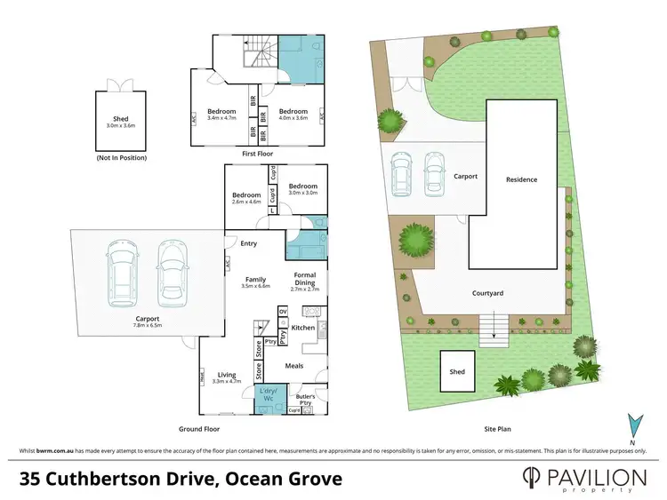 Floorplan of Homely house listing, 35 Cuthbertson Drive, Ocean Grove VIC 3226