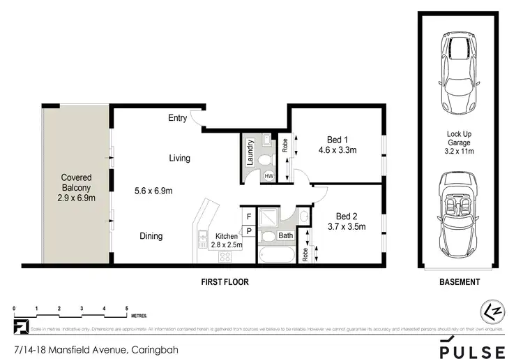 Floorplan of Homely apartment listing, 7/14-18 Mansfield Avenue, Caringbah NSW 2229