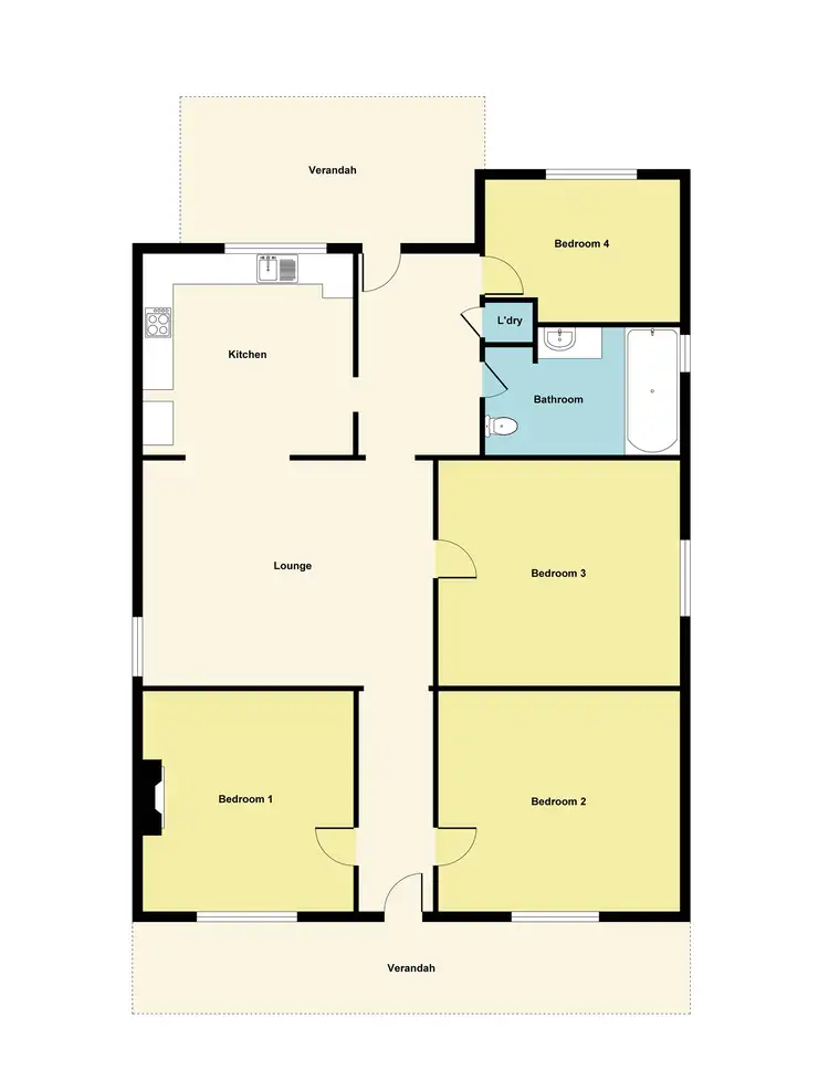 Floorplan of Homely house listing, 26 Sutton Road, Maryborough VIC 3465