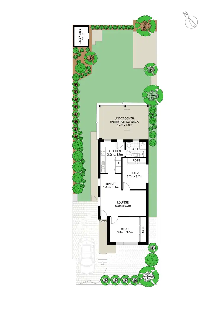 Floorplan of Homely house listing, 33 Wentworth Street, Tempe NSW 2044