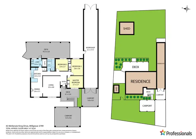 Floorplan of Homely house listing, 43 Mckenzie King Drive, Millgrove VIC 3799