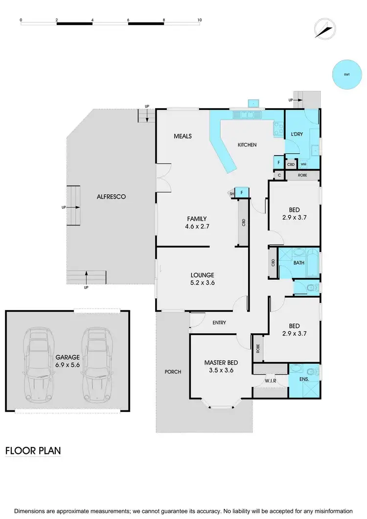 Floorplan of Homely house listing, 9 Duntroon Drive, Wantirna VIC 3152