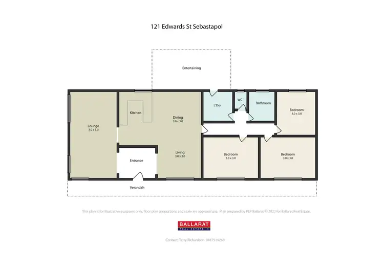 Floorplan of Homely house listing, 121 Edwards Street, Sebastopol VIC 3356