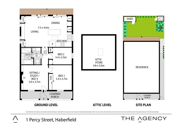 Floorplan of Homely house listing, 1 Percy Street, Haberfield NSW 2045