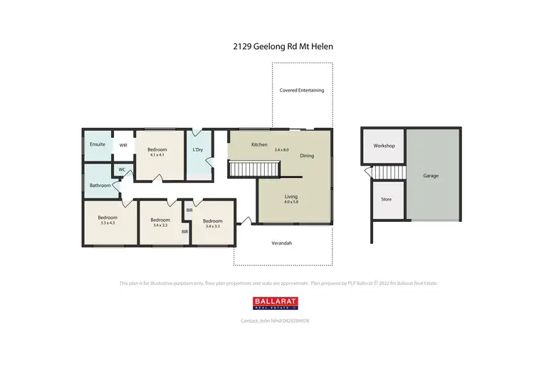 Floorplan of Homely house listing, 2129 Geelong Road, Mount Helen VIC 3350