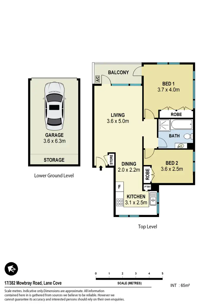 Floorplan of Homely apartment listing, 17/382 Mowbray Road, Lane Cove North NSW 2066