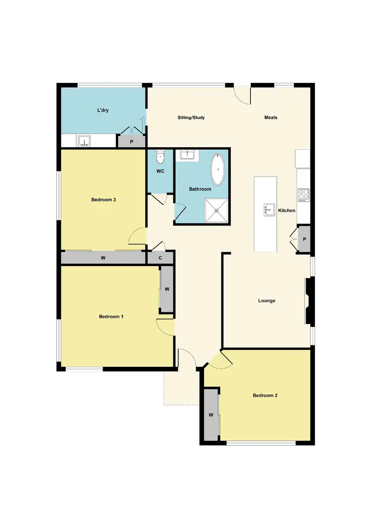 Floorplan of Homely house listing, 1109 Armstrong Street North, Ballarat North VIC 3350