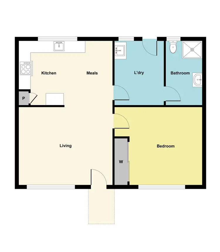 Floorplan of Homely unit listing, 2/914 Geelong Road, Canadian VIC 3350