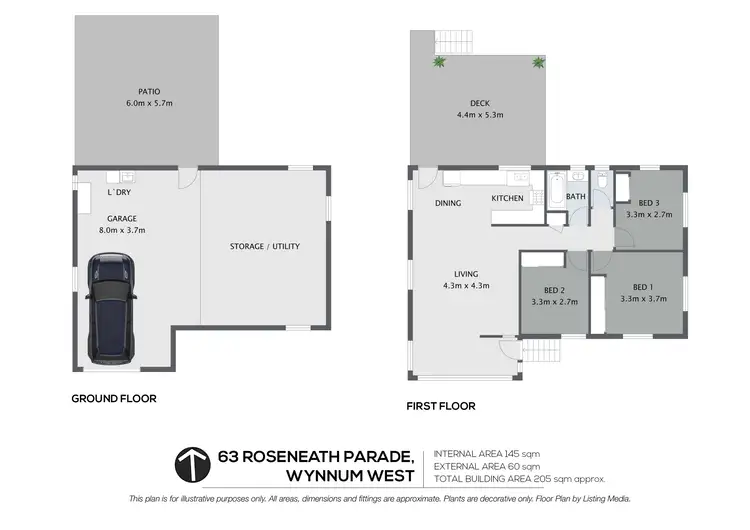 Floorplan of Homely house listing, 63 Roseneath Parade, Wynnum West QLD 4178
