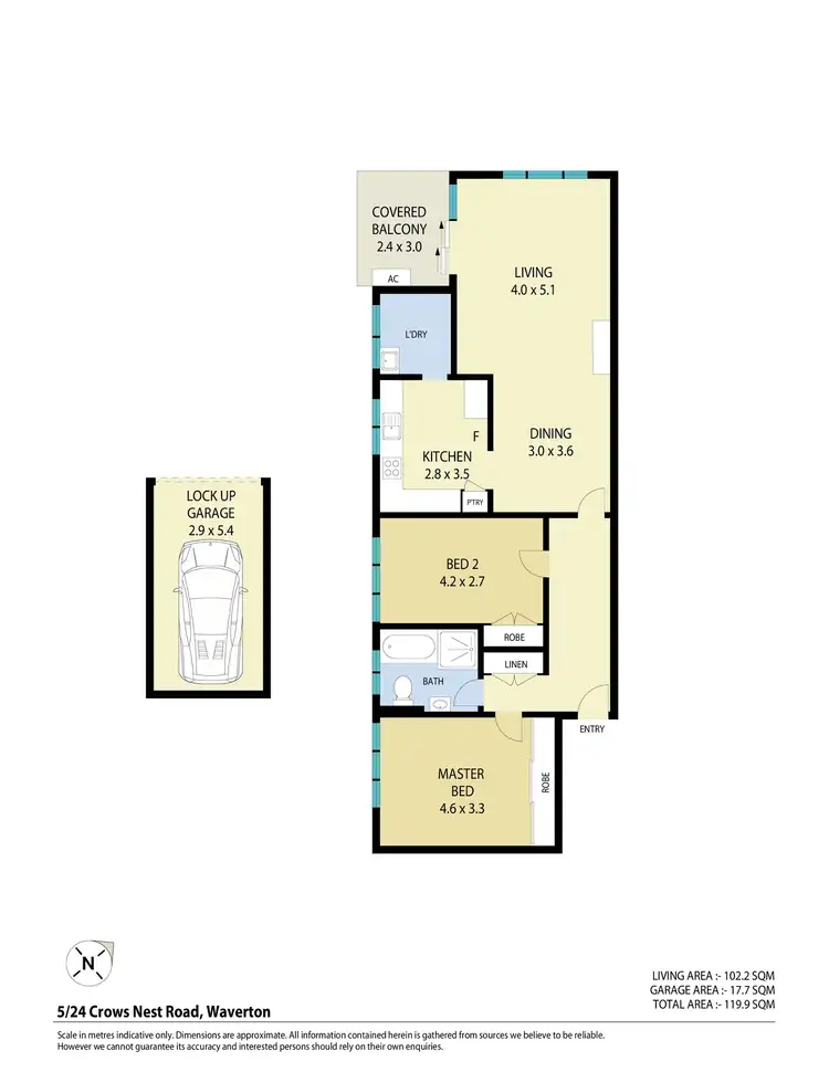 Floorplan of Homely apartment listing, 5/24 Crows Nest Road, Waverton NSW 2060