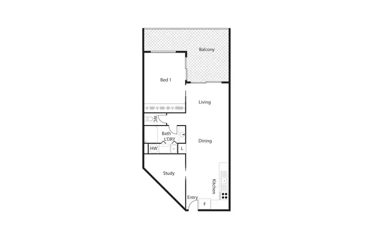 Floorplan of Homely unit listing, 9/12 Challis Street, Dickson ACT 2602