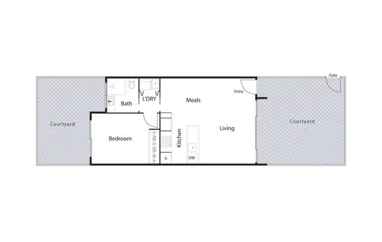 Floorplan of Homely unit listing, 27/56 Stuart Street, Griffith ACT 2603