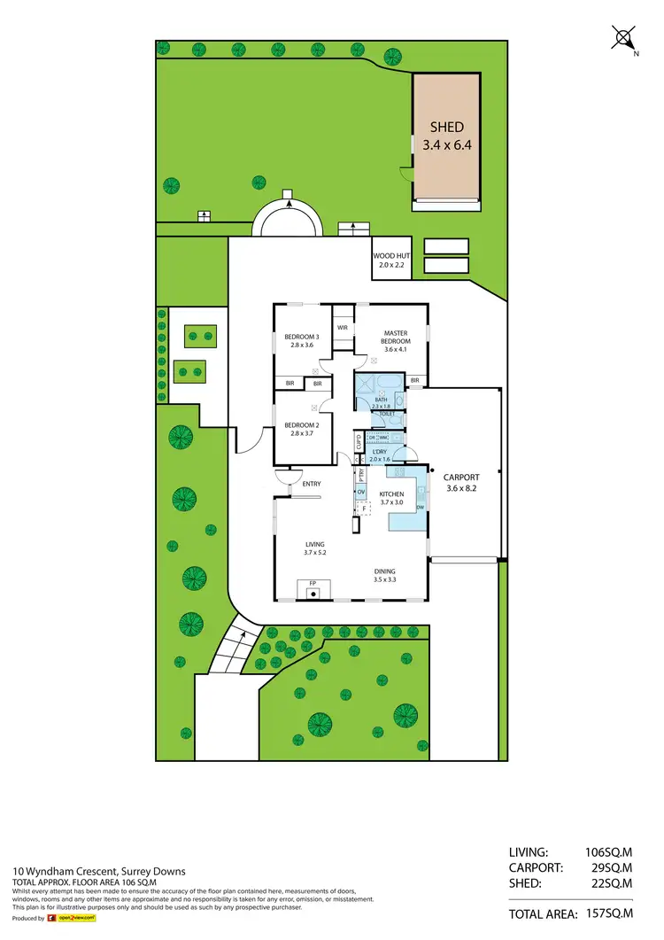Floorplan of Homely house listing, 10 Wyndham Crescent, Surrey Downs SA 5126