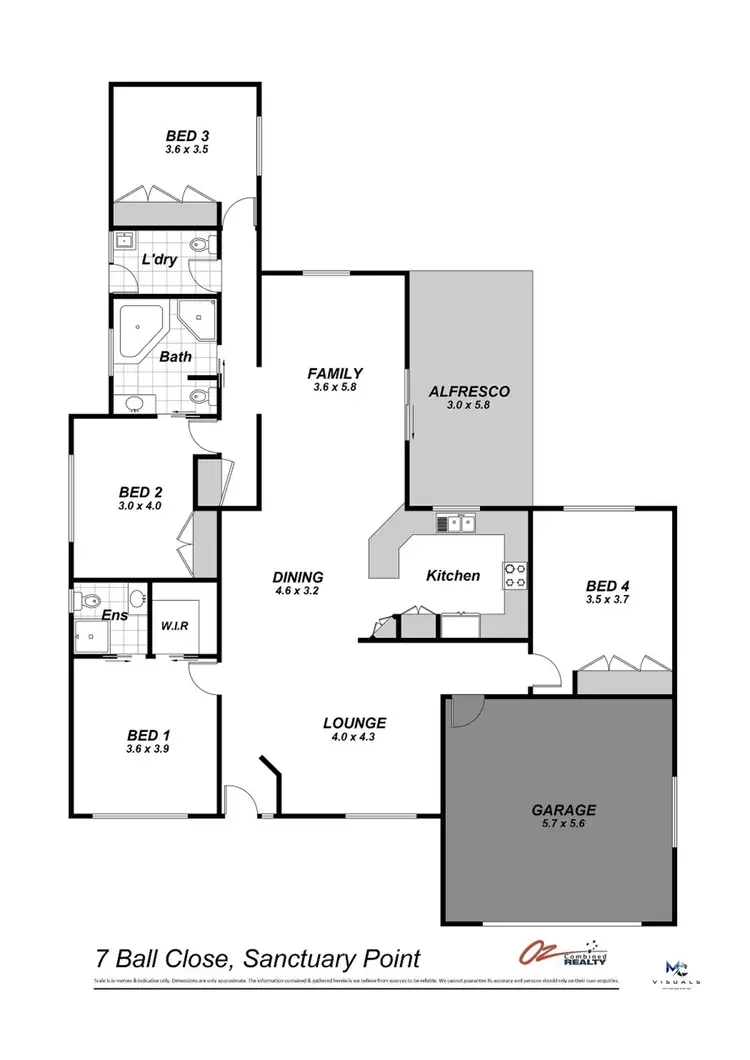 Floorplan of Homely house listing, 7. Ball Close, Sanctuary Point NSW 2540