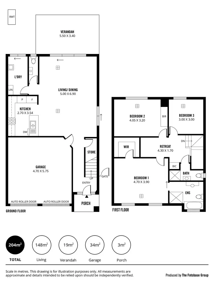Floorplan of Homely townhouse listing, 2B Cromwell Road, Kilburn SA 5084