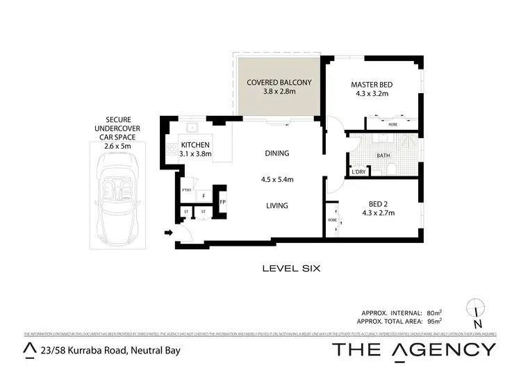 Floorplan of Homely unit listing, 23/58 Kurraba Road, Neutral Bay NSW 2089