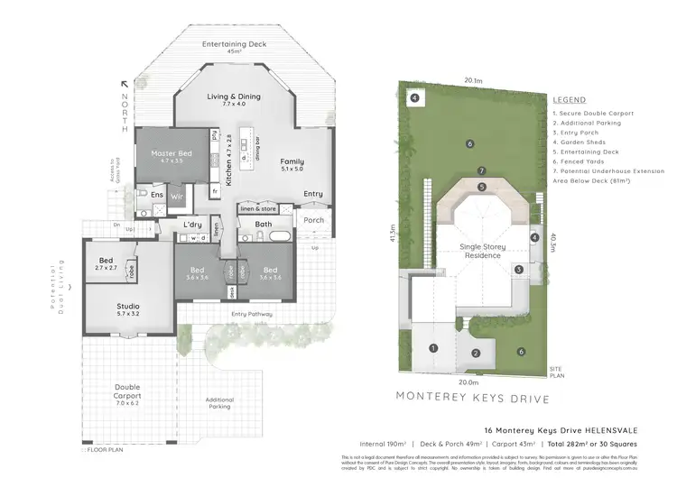 Floorplan of Homely house listing, 16 Monterey Keys Drive, Helensvale QLD 4212