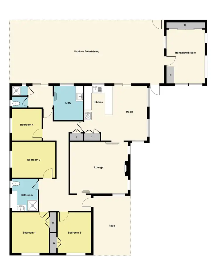 Floorplan of Homely house listing, 6207 Ballarat - Maryborough Rd Daisy Hill, Maryborough VIC 3465