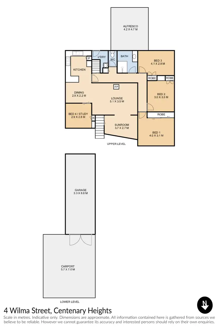 Floorplan of Homely house listing, 4 Wilma Street, Centenary Heights QLD 4350