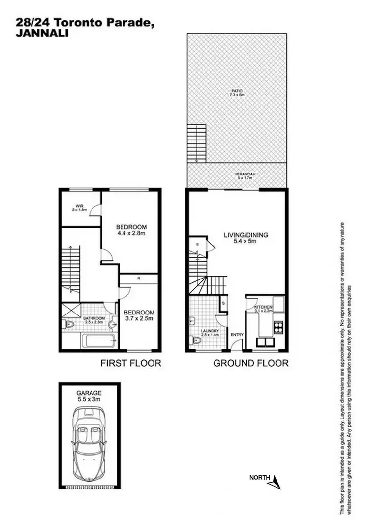 Floorplan of Homely townhouse listing, 28/24 Toronto Parade, Sutherland NSW 2232