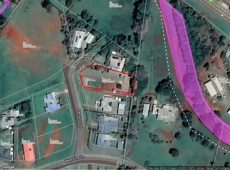 Floorplan of Homely land listing, 1 Red Gully Place, Childers QLD 4660
