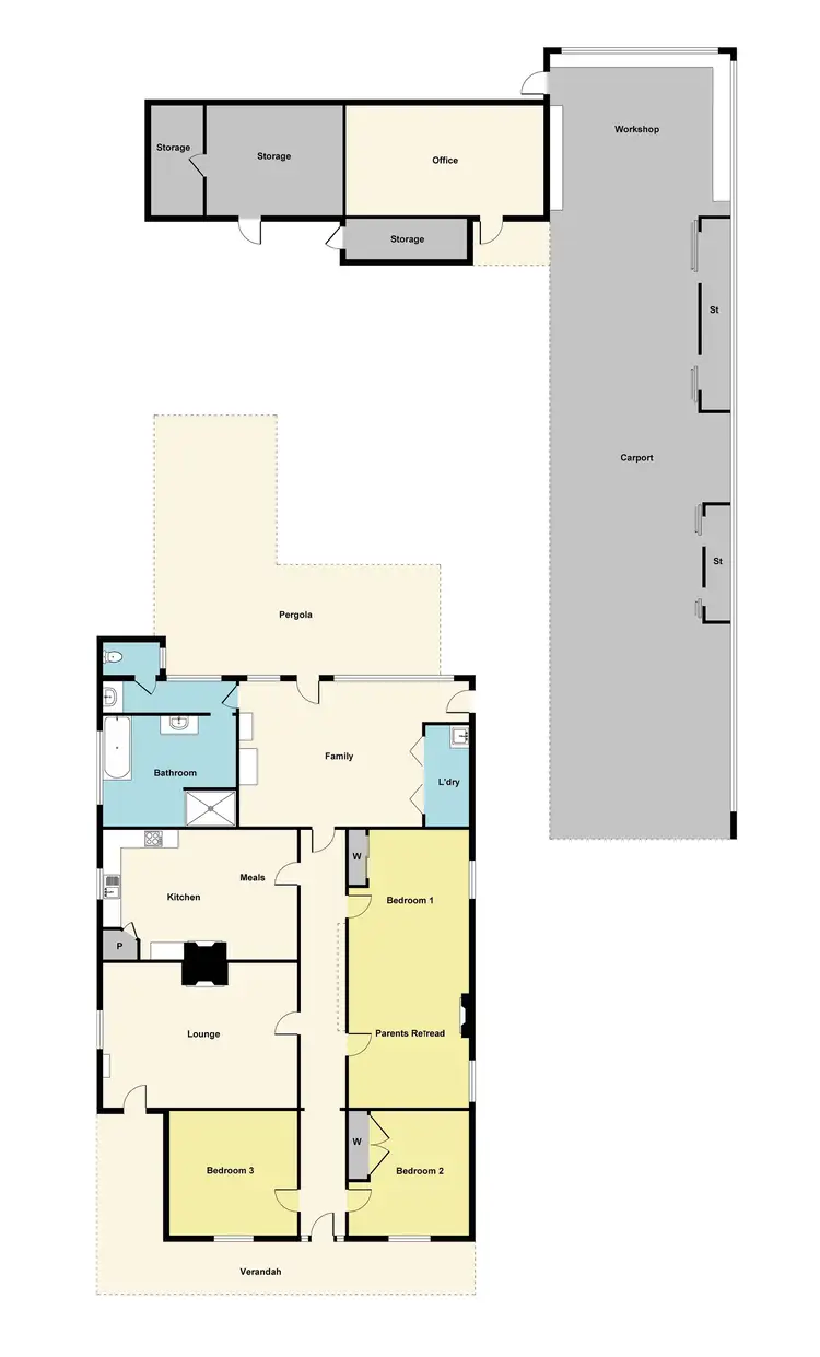 Floorplan of Homely house listing, 18 Albert Street, Maryborough VIC 3465