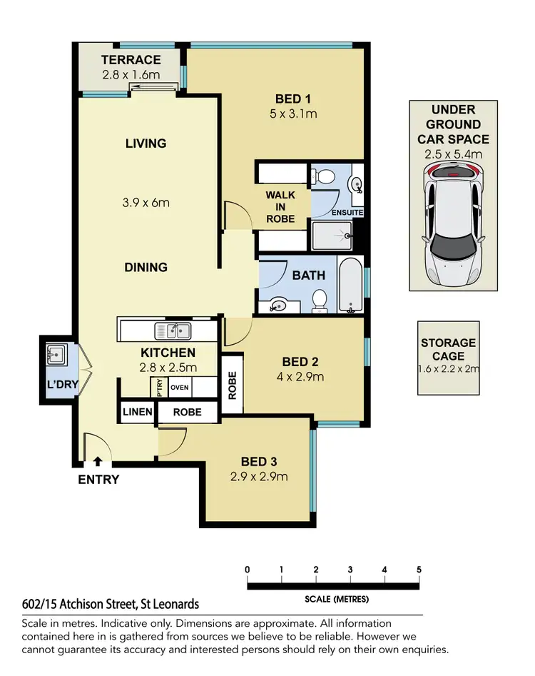 Floorplan of Homely apartment listing, 602/15 Atchison Street, St Leonards NSW 2065