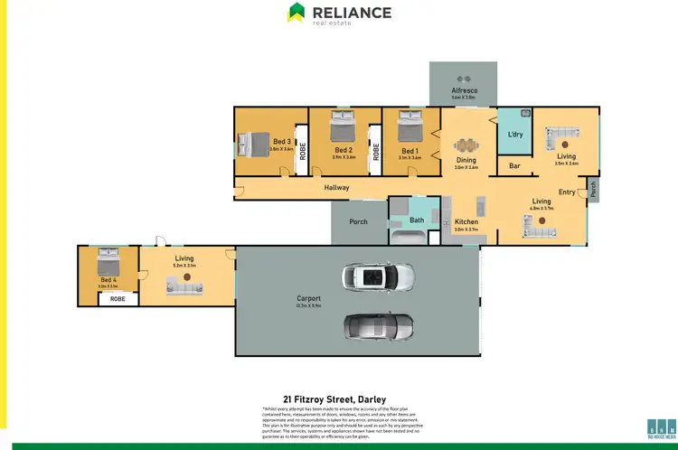 Floorplan of Homely house listing, 21 Fitzroy Street, Darley VIC 3340