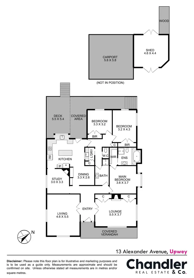 Floorplan of Homely house listing, 13 Alexander Avenue, Upwey VIC 3158