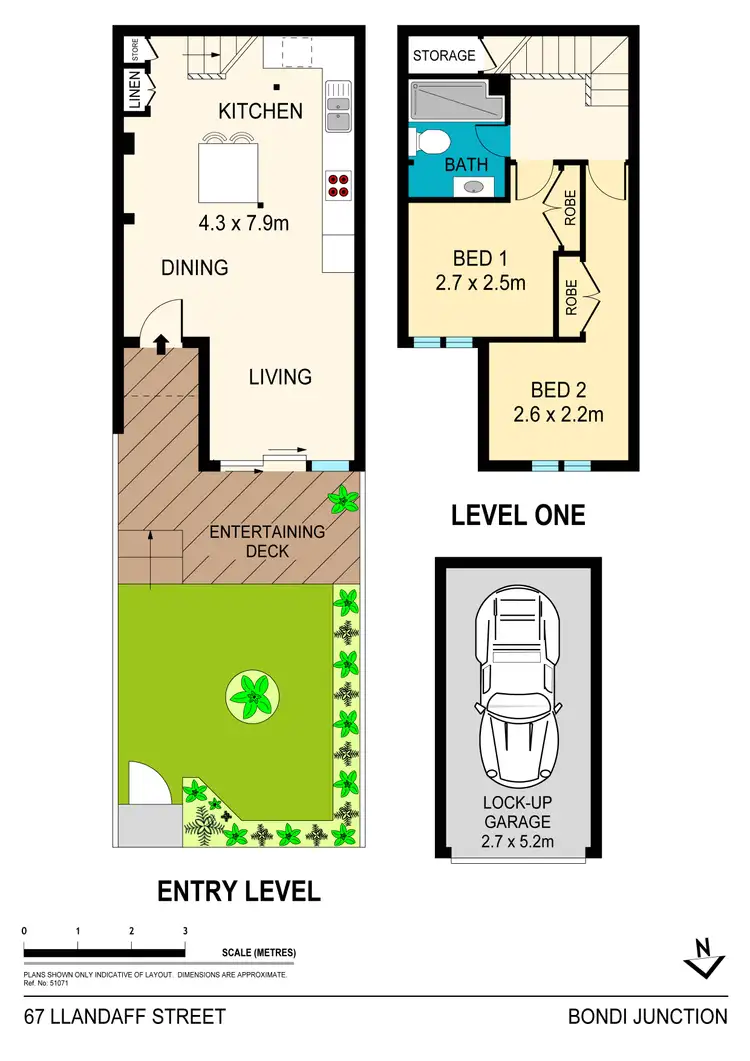 Floorplan of Homely apartment listing, 67 Llandaff Street, Bondi Junction NSW 2022